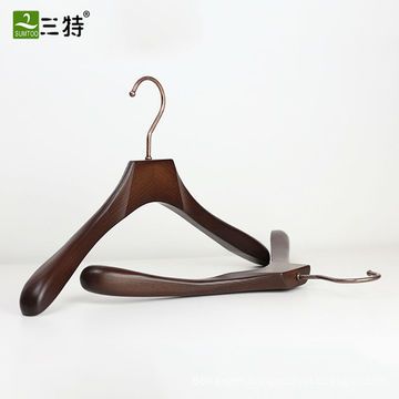 Wholesale classic wooden hangers for cloth
